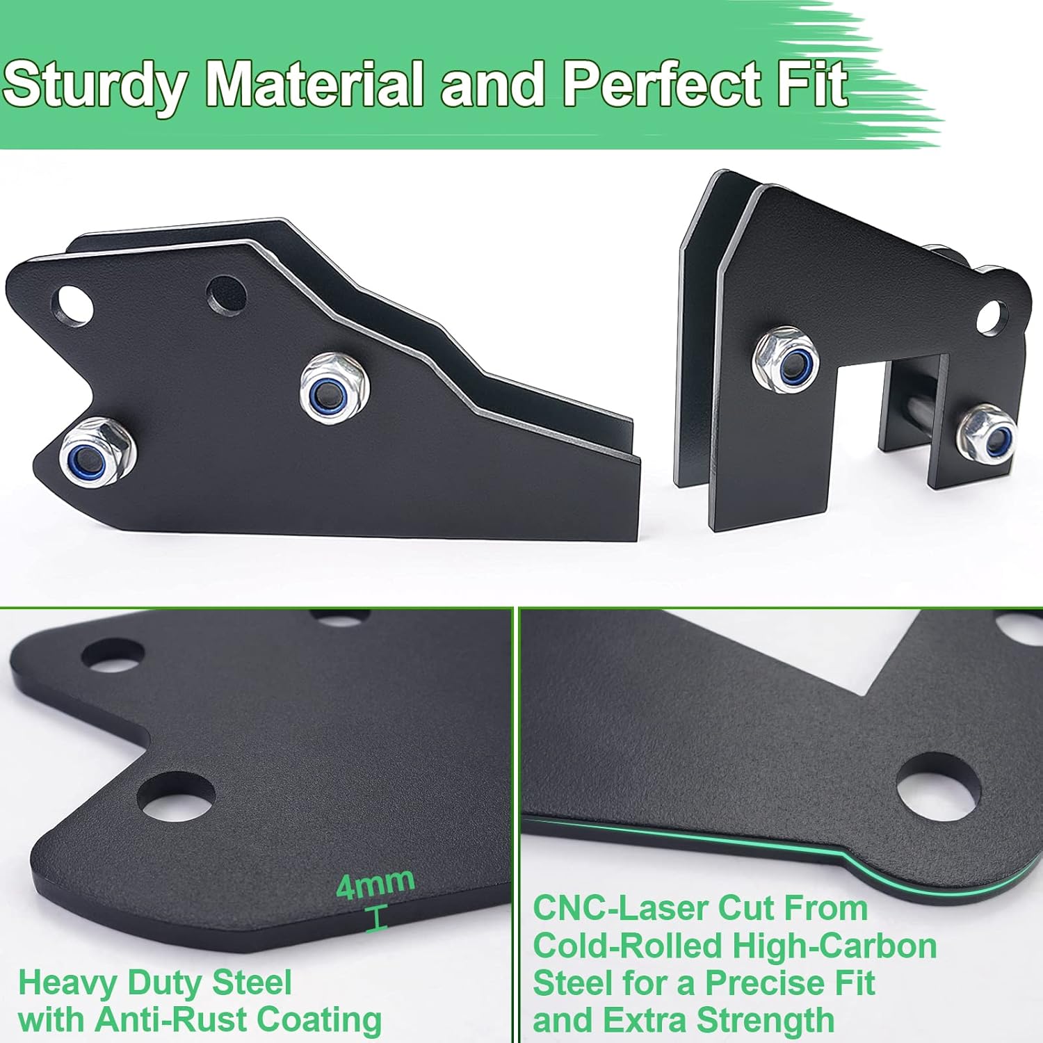 StarknightMT UTV Bed Box and Lift Kit for Ranger 570, 900, 1000 (2013-2023) with Carbon Steel Construction and Included Installation Hardware