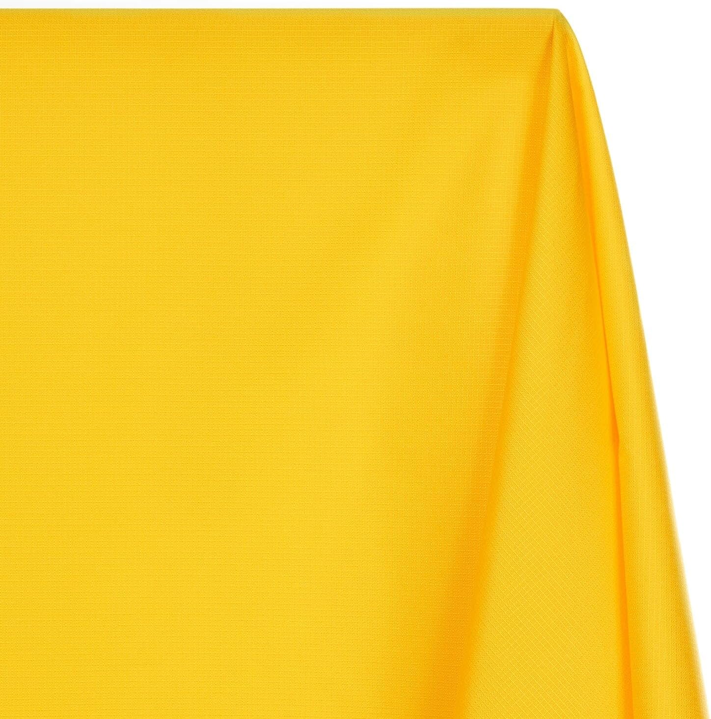 Ottertex Polyester Ripstop Fabric PU Coated 200 Denier 8.7oz 59/61" Wide Waterproof Tent Water Repellent Dustproof Airtight Inflatable Flag Tarp Cover Excellent Fabric for Kites (5 Yard, Neon Yellow)