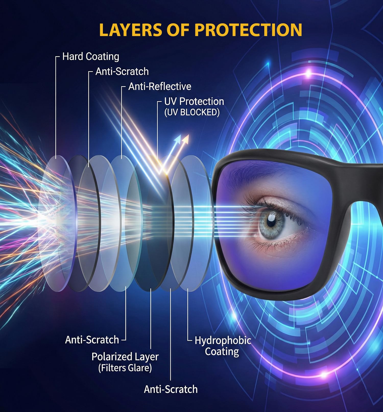 maivnz Gafas de sol polarizadas flotantes para hombre, protección UV, gafas de pesca, barco, kayak, deportes acuáticos