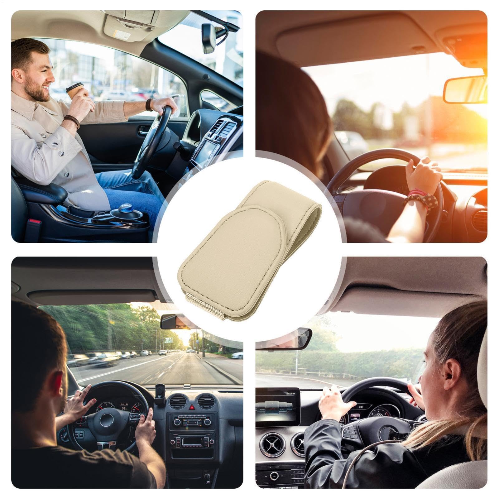 Générique Clip per Parasole Auto,Clip per Occhiali da Auto,Supporto di