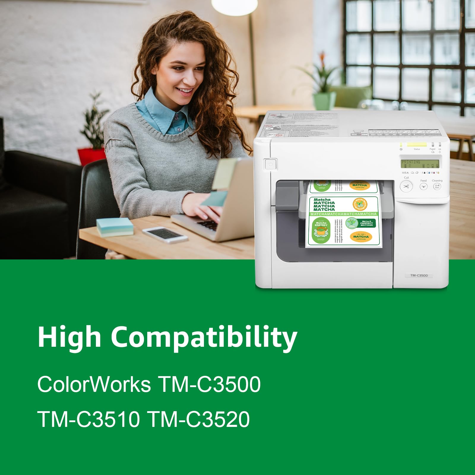 Kompatibel SJMB3500 C33S020580 Wartungsbox für EPN ColorWorks C3500 Series TM-C3500 C3510 C3500 C3520 (3 Pack)