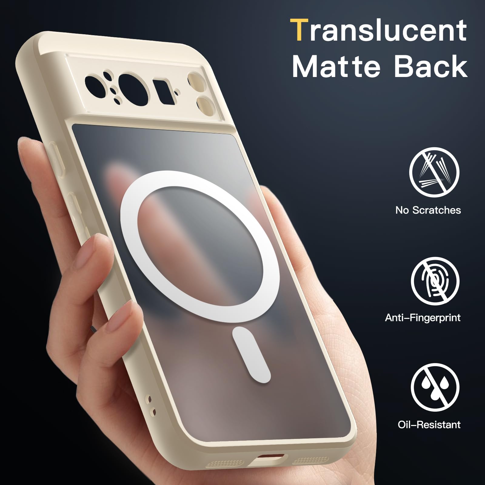 Amazon.com: JETech Magnetic Case for Google Pixel 8 Pro 6.7-Inch