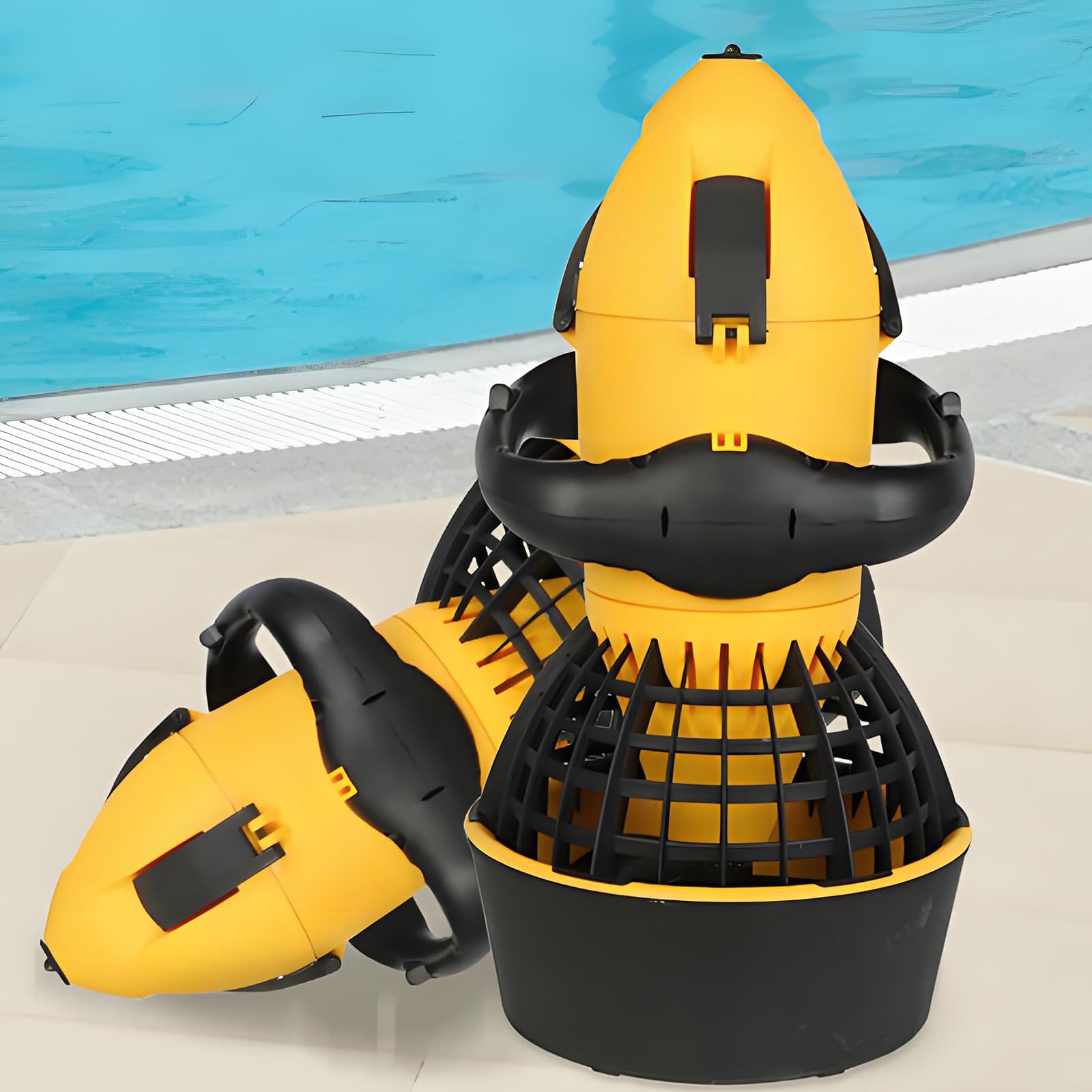 Propulsore Subacqueo Portatile 500w,Elica Subacquea con Doppia Batteria,Motore Spazzolato,Robusto E Sicuro,Aiuto per Il Nuoto,per Snorkeling Ed Esplorazione Subacquea 500W