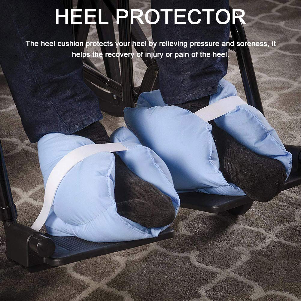 Cojín de Apoyo para el Tobillo, Almohadilla de Apoyo para los pies, Suave y Ajustable, Protector de Tobillos para Mantener el Calor y aliviar Las úlceras en la Cama, Dolor de presión y alivi
