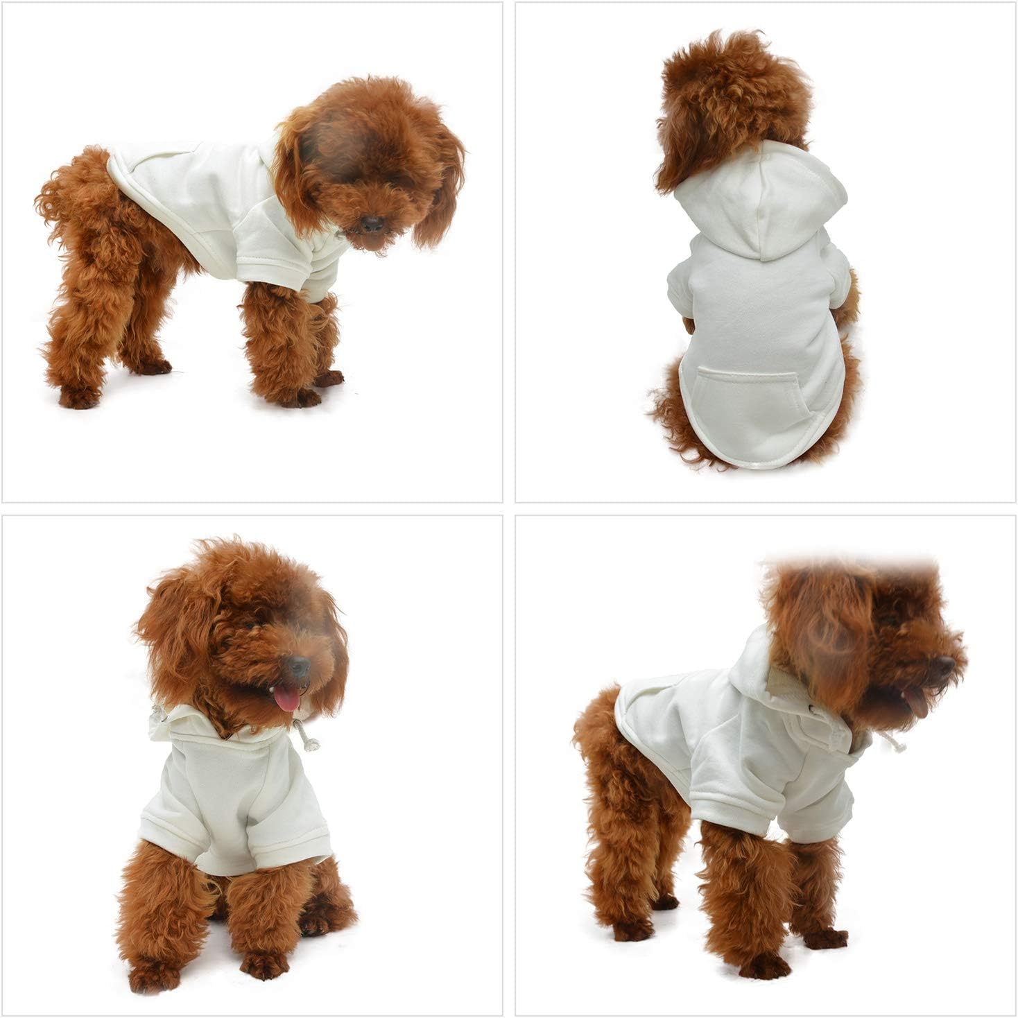 Lovelonglong Pet Clothing Dachshund Dog Clothes Coat Hoodies Winter Autumn Sweatshirt for Dachshund Dogs 10 Colors 100% Cotton 2018 New (D-M - Image 4