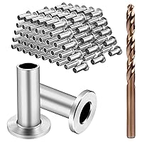 Vista 9 de BLIKA Paquete de 20 fundas protectoras de acero inoxidable para barandillas de cable de cubierta de 1/8 pulgadas, 5/32 pulgadas o 3/16 pulgadas