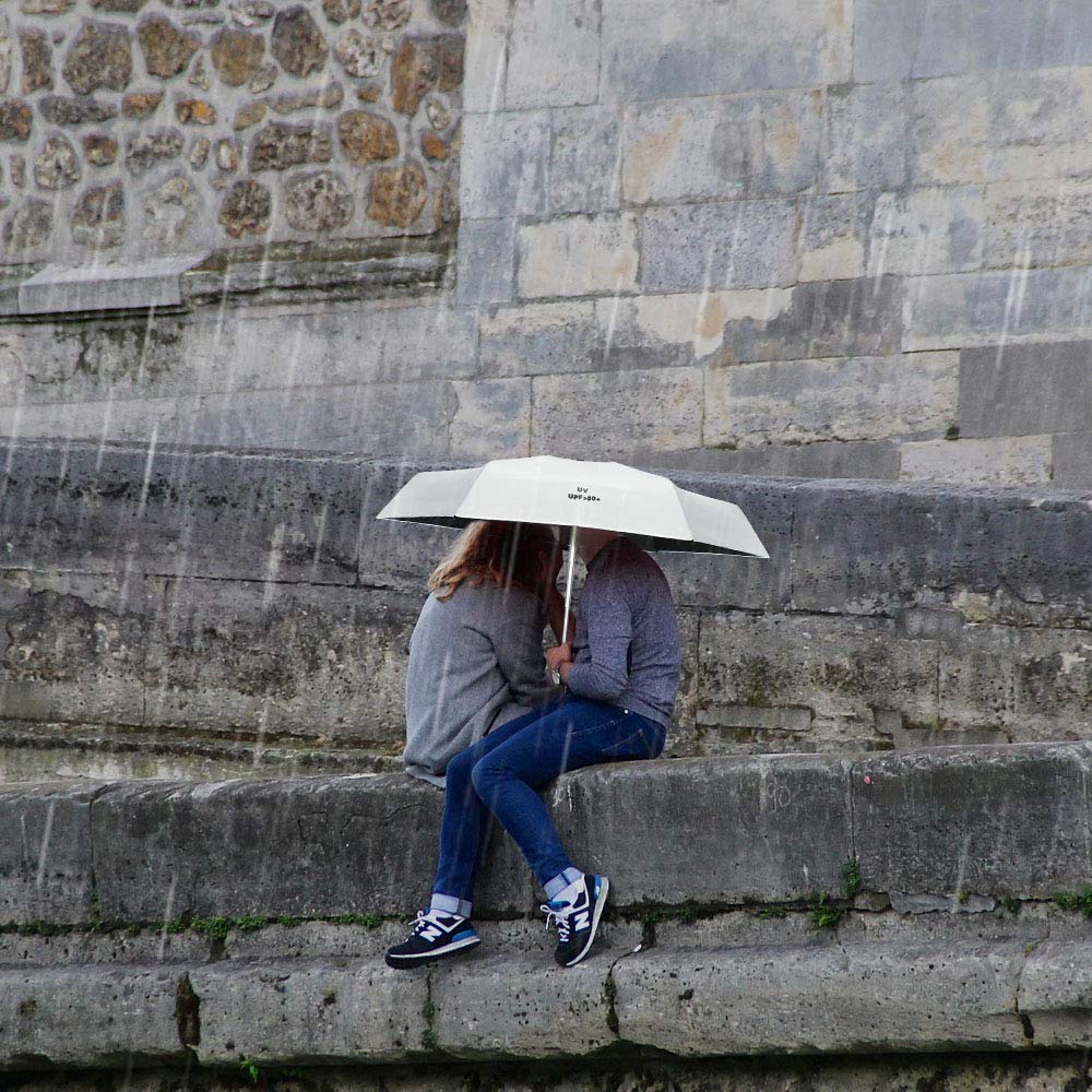 Vicloon Mini parasol, składany parasol podróżny, bardzo lekki parasol kieszonkowy, kompaktowy, wiatroodporny, parasol anty UV, do aktywności na świeżym powietrzu