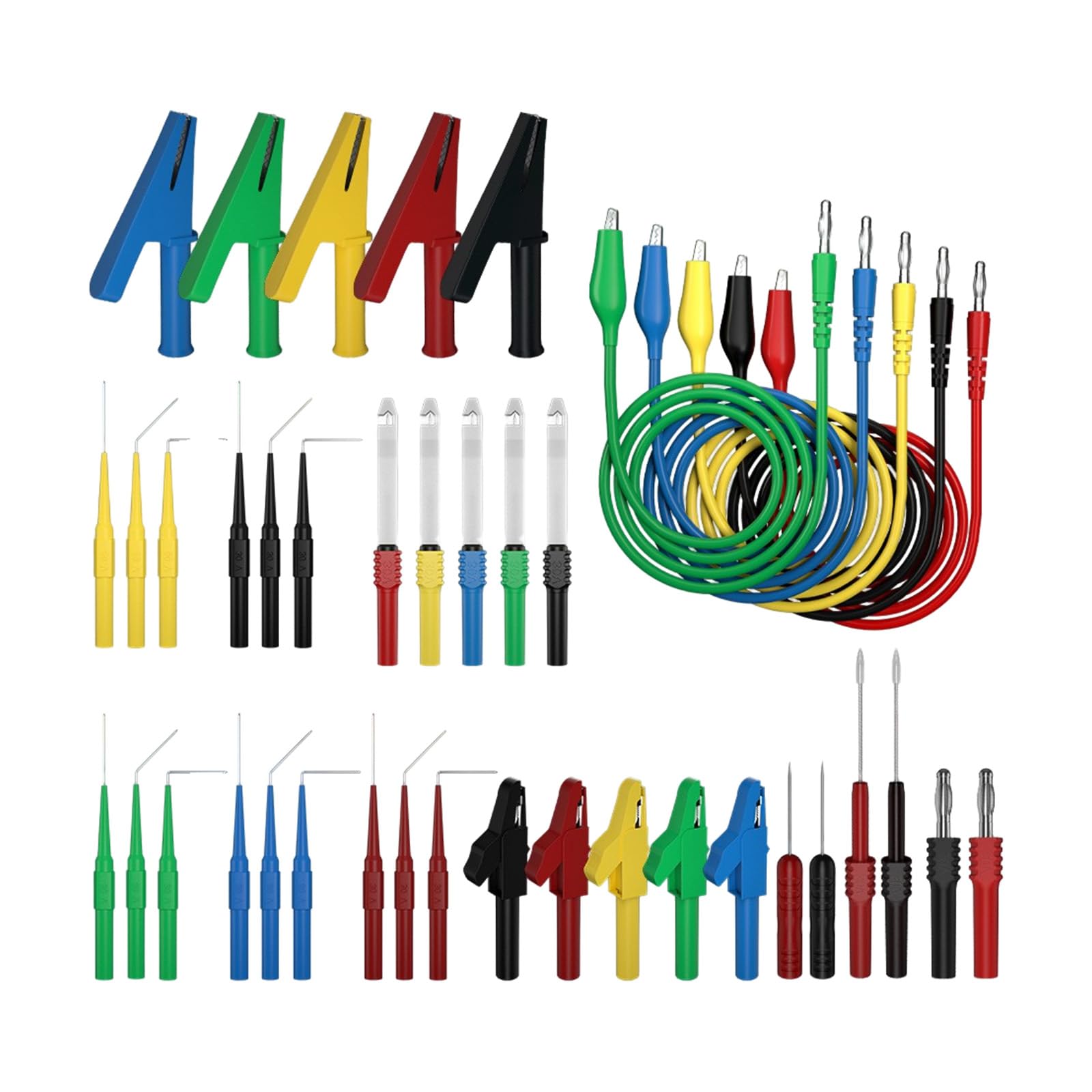 Tubi di Test Con Clip Di Alligatori E Non Perforare Sonde Per Test Elettrici Per Test Elettrici E Diagnostica Industriale Accessori Di Test