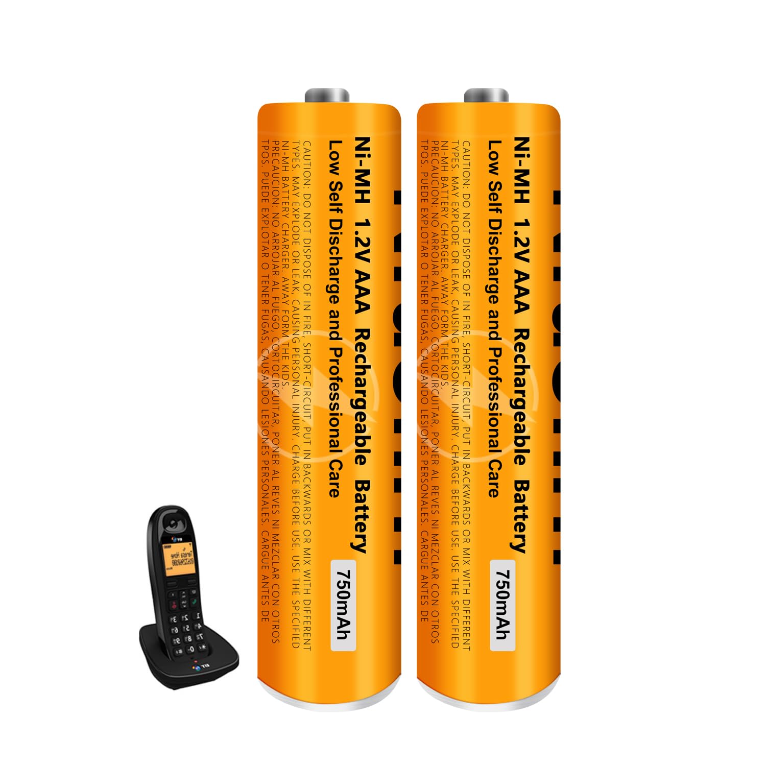 Batterie Ricaricabili AAA 750mAh Per Telefoni Cordless Panasonic E Gigaset - Conf Da 4, Ni-MH - Foto 12