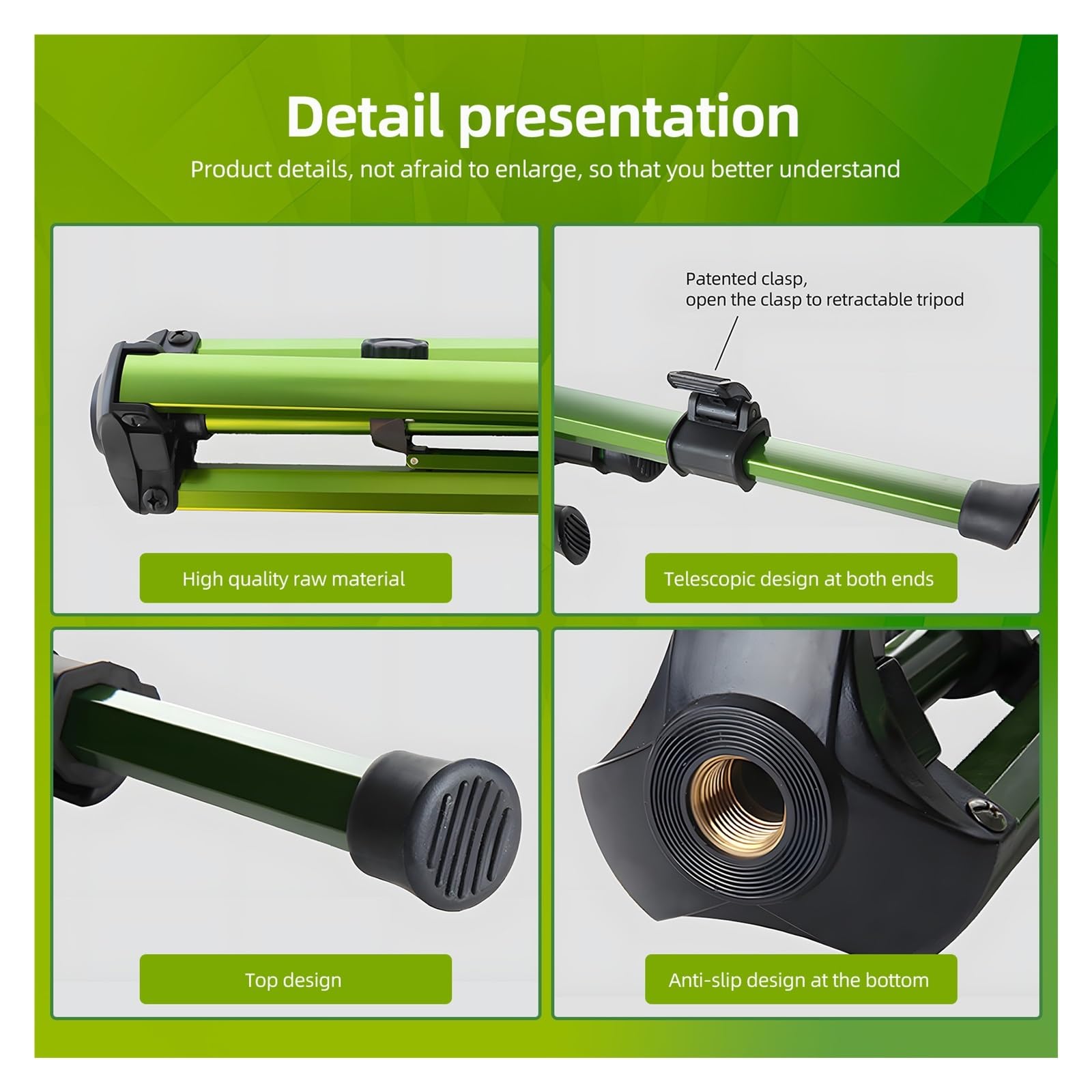 Aspersor De Impacto En Base De Trípode, Boquilla De Aspersor De Latón For Riego De Área Grande De 360 ​​grados, Aspersor De Césped Resistente De Aleación De Zinc Boquillas