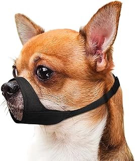 Mayerzon Maulkorb für Hunde mit kurzer Schnauze, weicher Maulkorb für kleine, mittelgroße und große Hunde, Maulkorb für Chihuahua, Shih Tzu, amerikanische Bulldogge zur Fellpflege, Stabiler product image