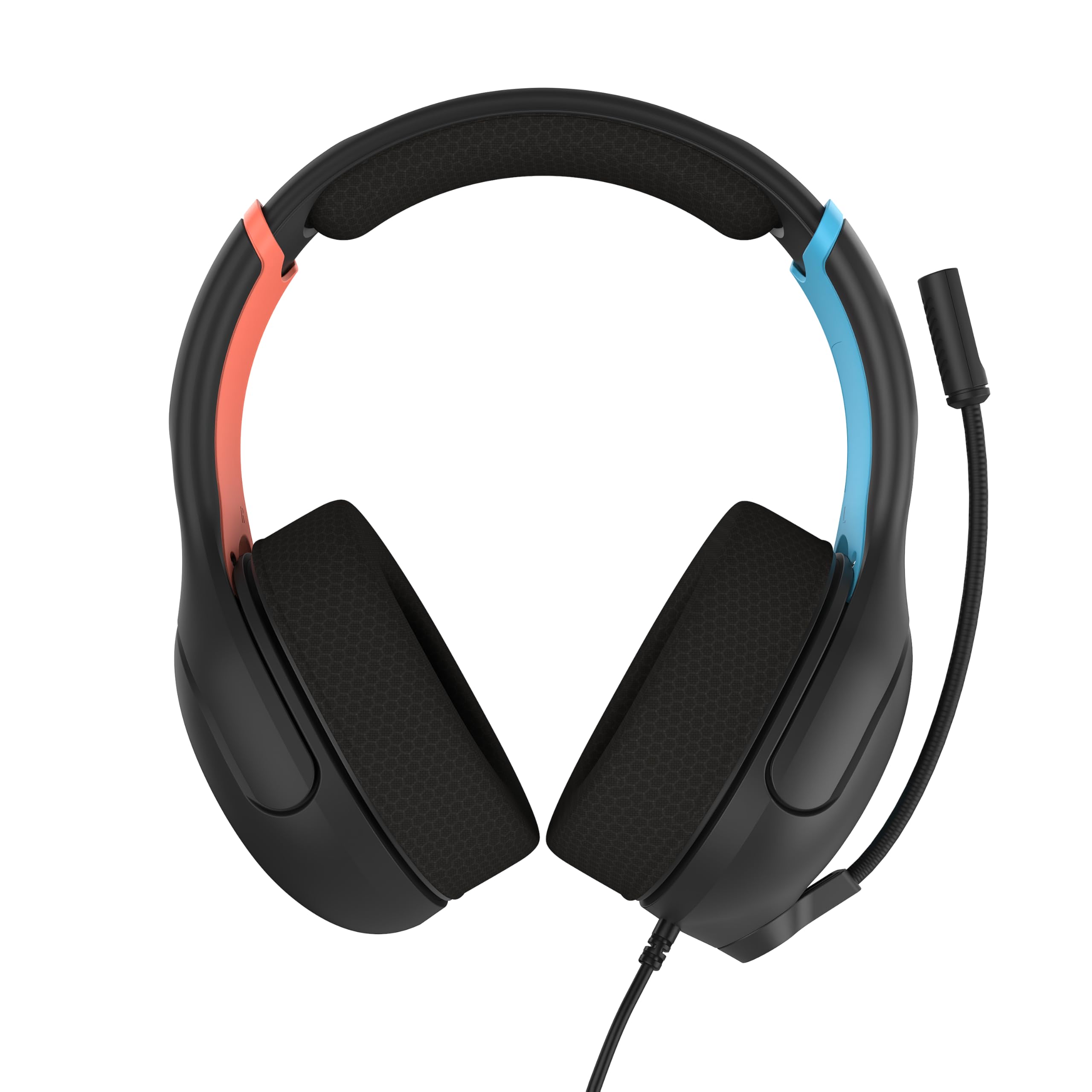 Vista frontal de los auriculares Turtle Beach Airlite Fit en color gris carbón.