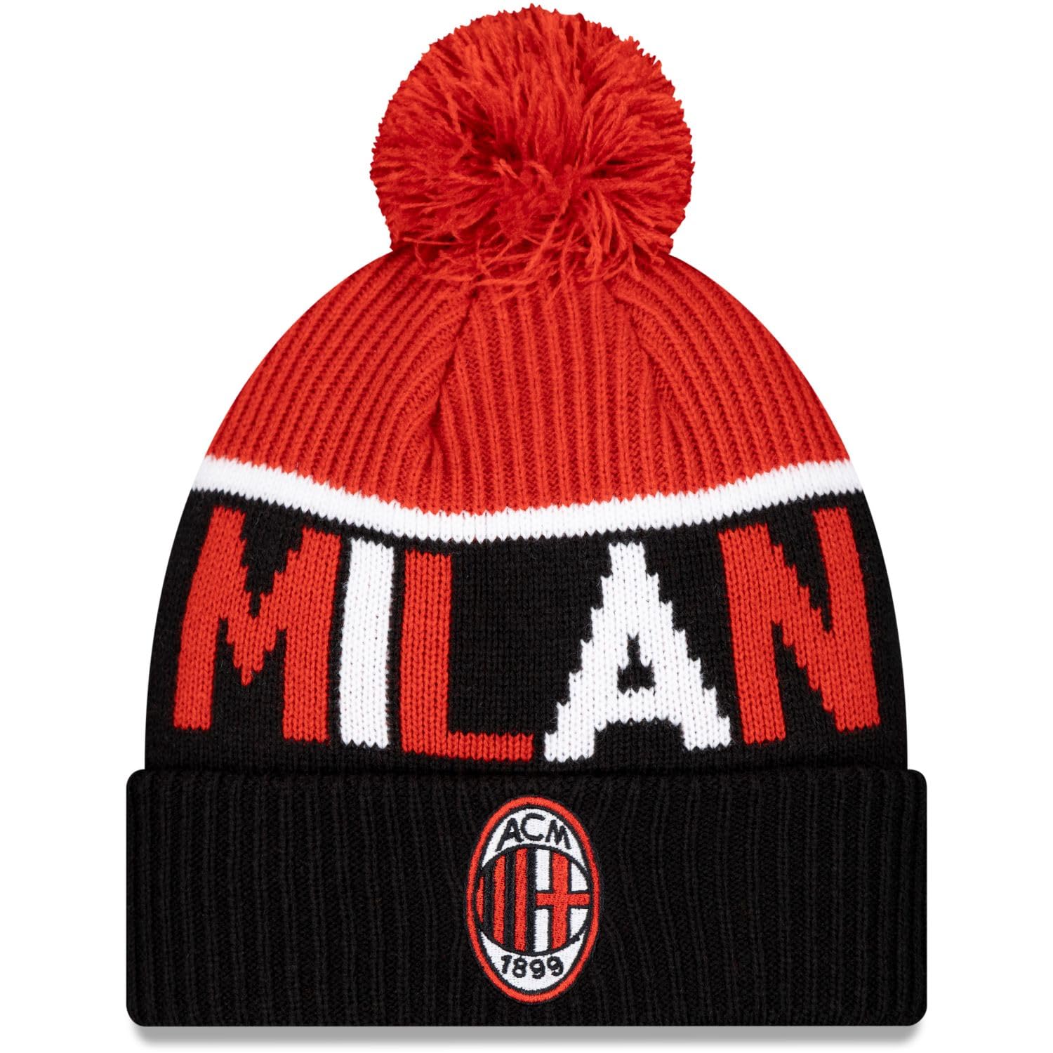 New Era Berretto Invernale Polsino - Sport AC Milan Nero