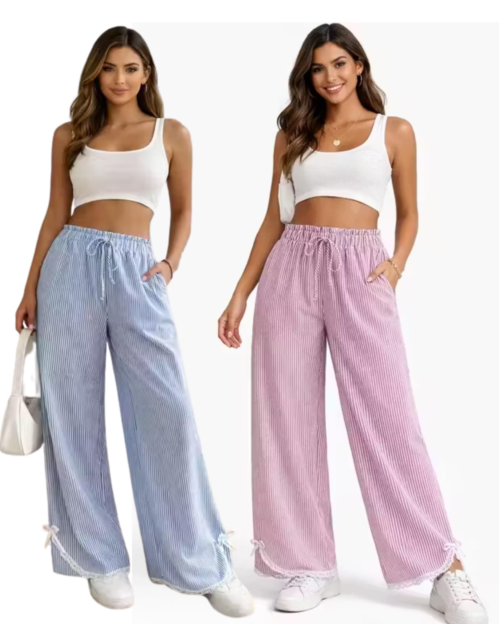 shaira fashion Women's Wide Leg Trousers I Soft Breathable Night Wear Pajama for Women | Casual Lounge Wear Cotton Bottom for Comfort Fit Daily Wear-picture-52