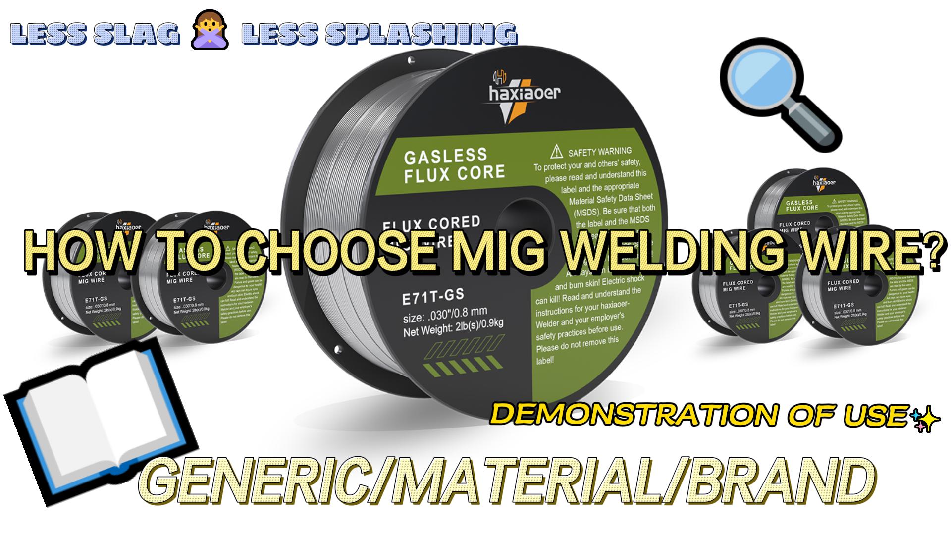 035'' Flux Core Welding Wire 2LB, E71T-GS Gasless MIG Welding Wire