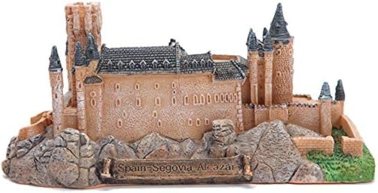 Nowoczesna Rzeźba Dekoracyjna, Charakterystyczny Model Architektoniczny, Zamek W Segowii, Figurki Dekoracyjne Z żywicy