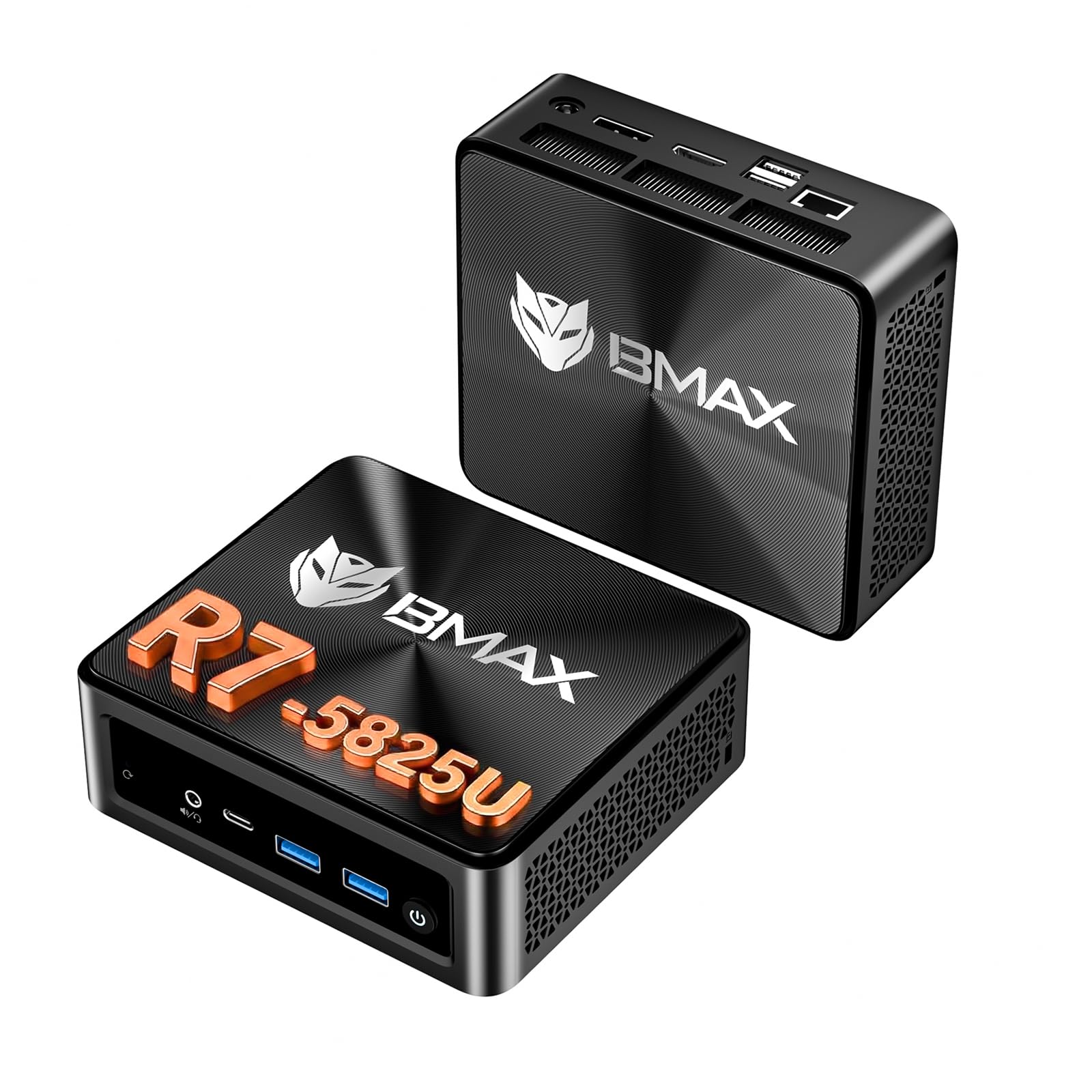 BMAX Mini PC B5APro AMD Ryzen 7 5825U (fino a 4,5 GHz, 8C/16T) 16GB DDR4 512 GB SSD Mini computer desktop PC DP/Type-C/HDMI Triplo display 4K@60 Hz WiFi 6 BT 5.3, Micro Gaming PC