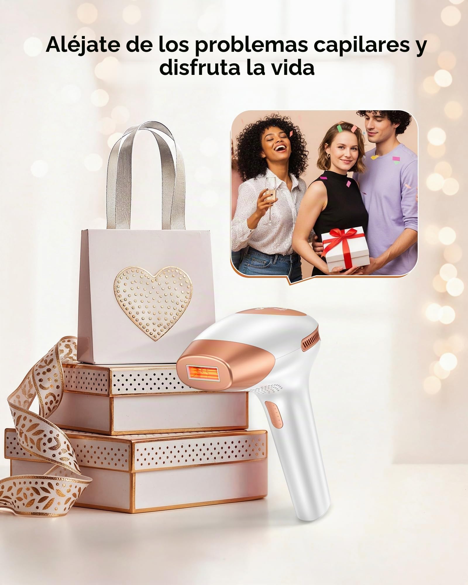 Deplite 21J Depiladora Laser, IPL Depiladora de Luz Pulsada con 9 Niveles Energía, 999,900 Flashes, Maquina Depilacion Laser para Mujer Hombre, Bikini Axilas Cara Cuerpo