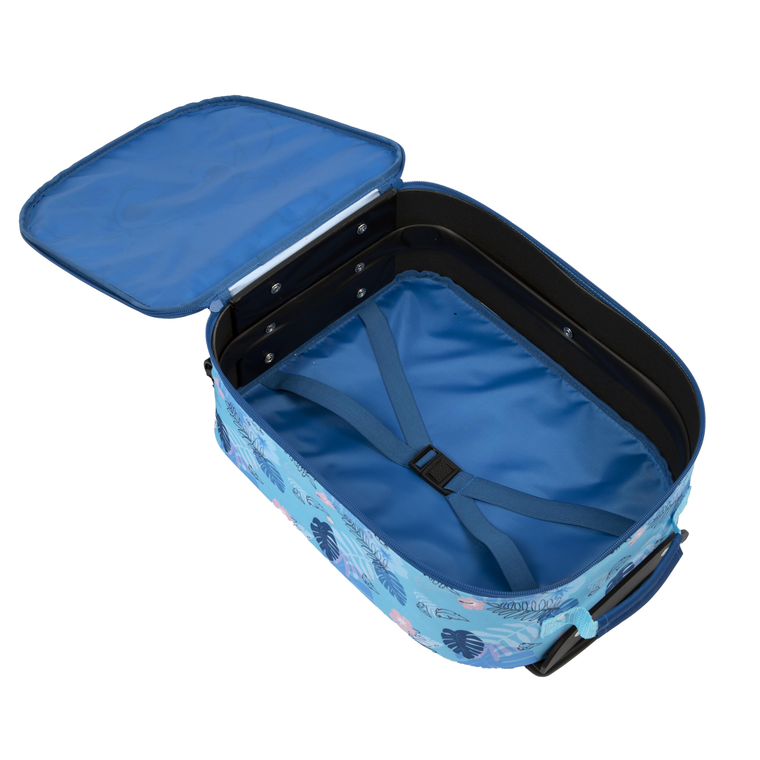Undercover - Trolley pour Enfants Stitch - Compartiment Principal spacieux - Compagnon de Voyage idéal - Poignée télescopique réglable et fixable