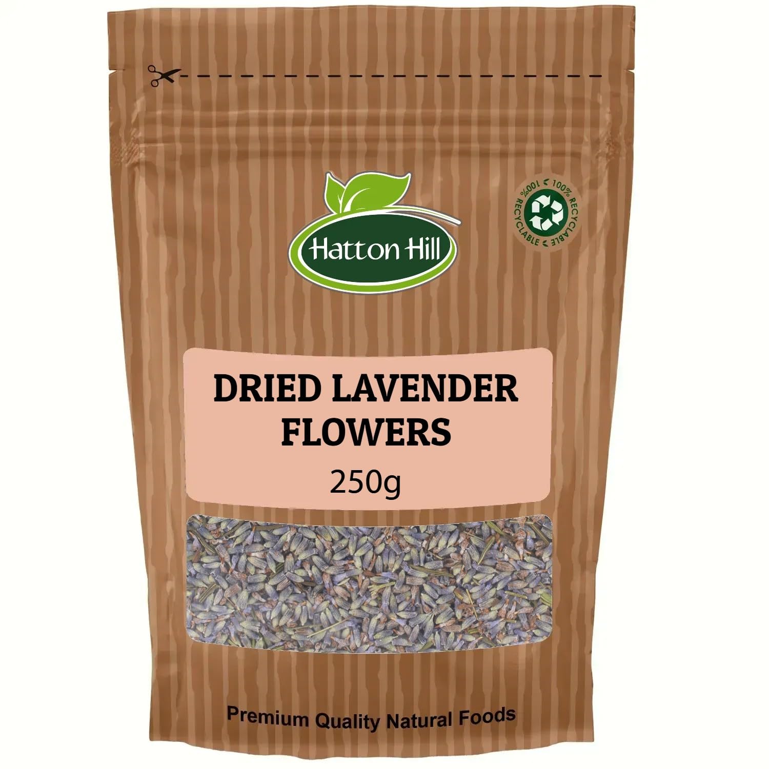Dried Lavender Flowers 250g by Hatton Hill | DIY Beauty, Edible, Fragrance, Perfect for Herbal Tea, Baking, Confetti, Potpourri or Gift Craft