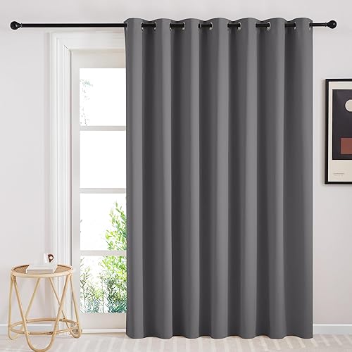 Miniatura 55 de KGORGE - Cortinas opacas grises para dormitorio 2 paneles, 42 x 63 pulgadas con ojales, cortinas de oscurecimiento de habitación con aislamiento