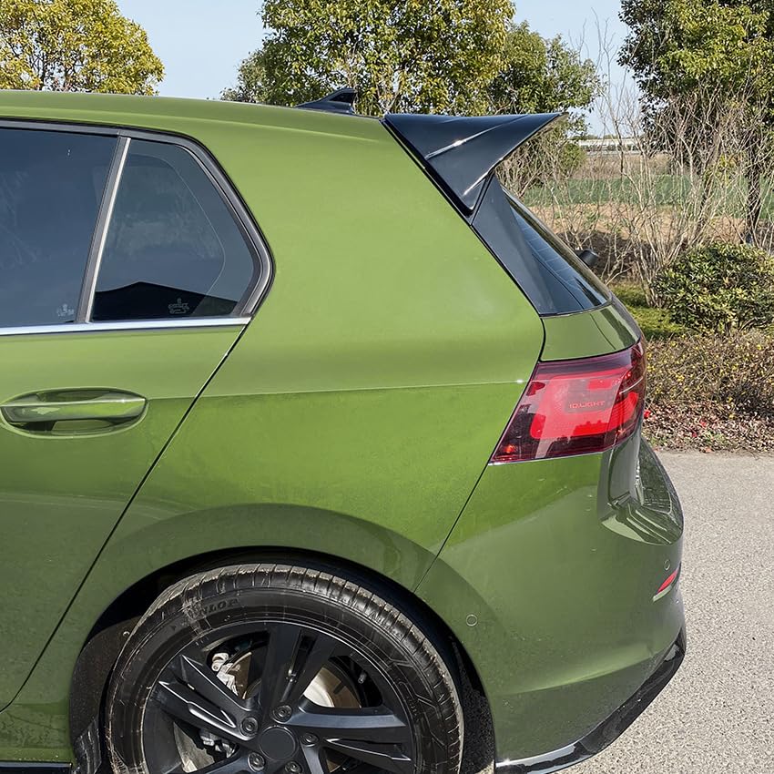 Spoiler per Bagagliaio Posteriore per Volkswagen Golf 8 Golf MK8 GTI R GTD Clubsport CS, Spoiler Tetto Alettone Posteriore Portellone Bagagliaio Labbro Alettone,Bright black