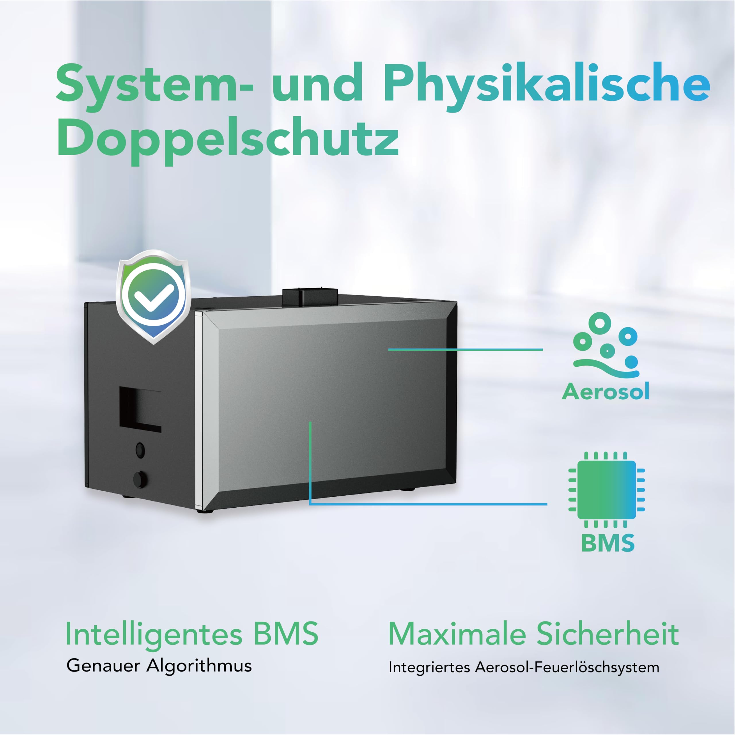 SUNPURA Solarspeicher 2400Wh mit Notstromfunktion, All-in-One Speichersystem S2400 2,4kWh Plug&Play, Stromspeicher mit Insellösung für Balkonkraftwerk & PV-Anlage, Erweiterbar, IP65