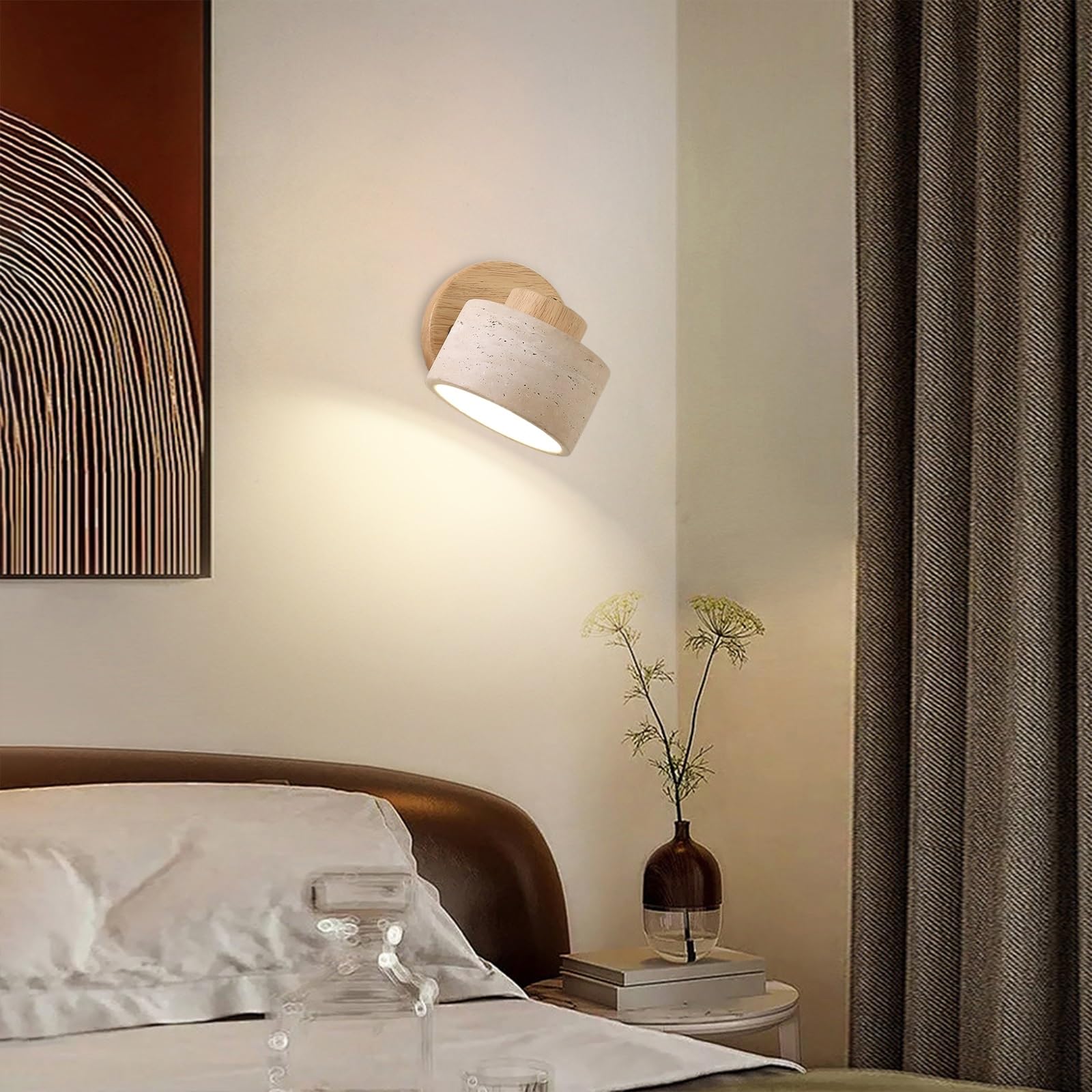 Lampada da Parete a LED con Interruttore, Applique da Comodino, faretto a Incasso, Applique Regolabili per Camera da Letto, Soggiorno, Hotel