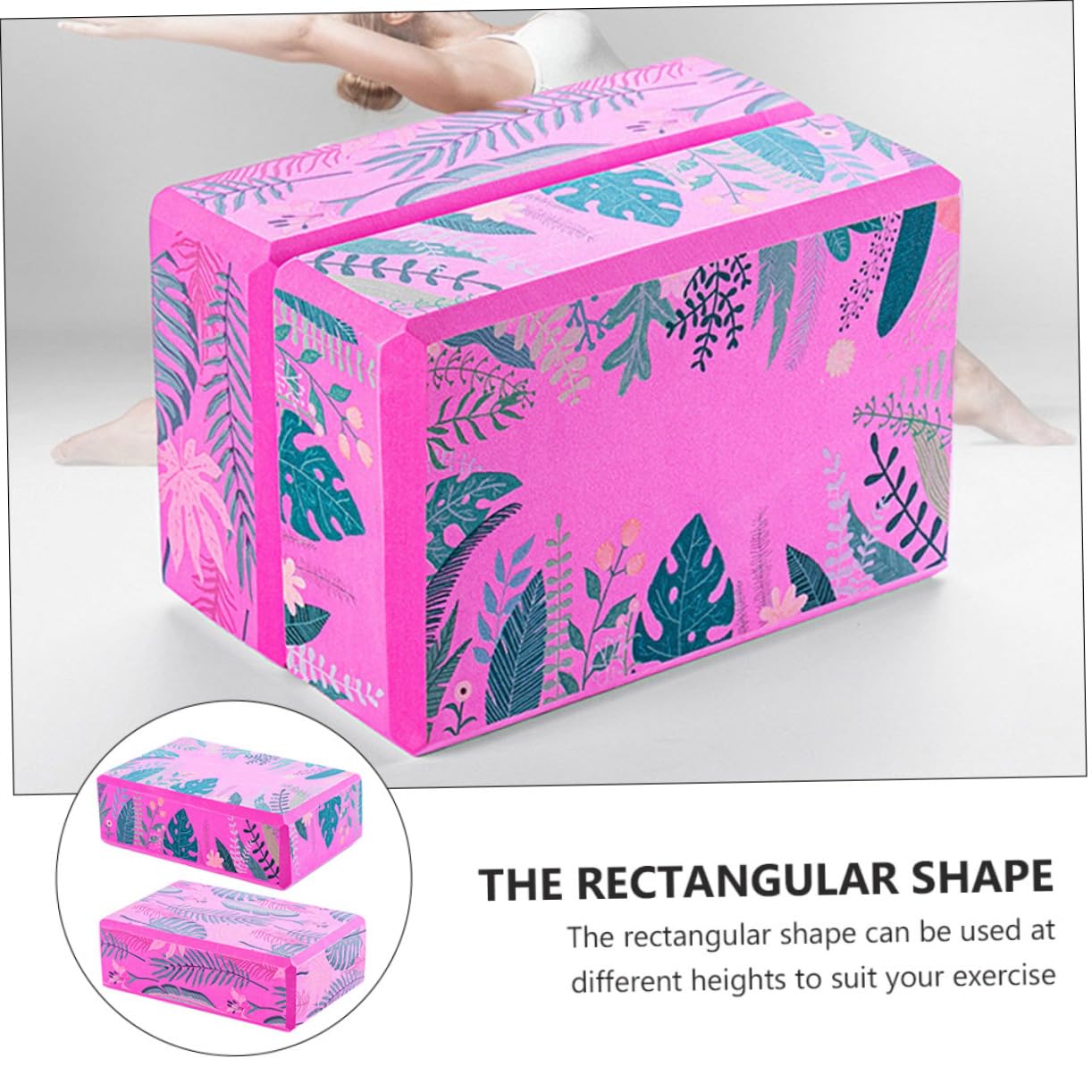 Mipcase 6 Pezzi 1 Set Mattone Yoga Ad Alta Densità Blocco Antiscivolo Polso Yoga Mattone Yoga in Sughero Semplici Cuscinetti Per Lo Yoga Mattoncini Fitness Bambino Dedicato Eva Blocchi
