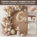 Atpata Funky #6 Elegant Caramel Colour JUMBO 40 INCH Number Balloons Set | 0 to 9 Digit Shapes | Decorative Balloons for Milestones & Celebrations gallery image