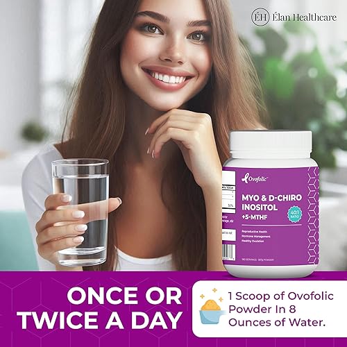 Miniatura 7 de Suplemento de inositol - Myo-inositol y D-Chiro Inositol Plus Folato activo - Proporción ideal 401 - Equilibrio hormonal (180 porciones, tarro de