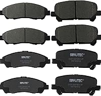 Vista 48 de Juego de pastillas de freno delanteras y traseras de 4 ruedas de repuesto de pastillas de freno de disco de cerámica para Nissan Pathfinder