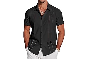 Men's Cuban Guayabera Shirt, a Perfect Beach Top