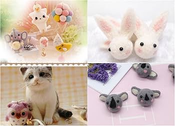 Amazon | 楽MoMo 羊毛フェルト 36色 セット 手芸 ハンドクラフト