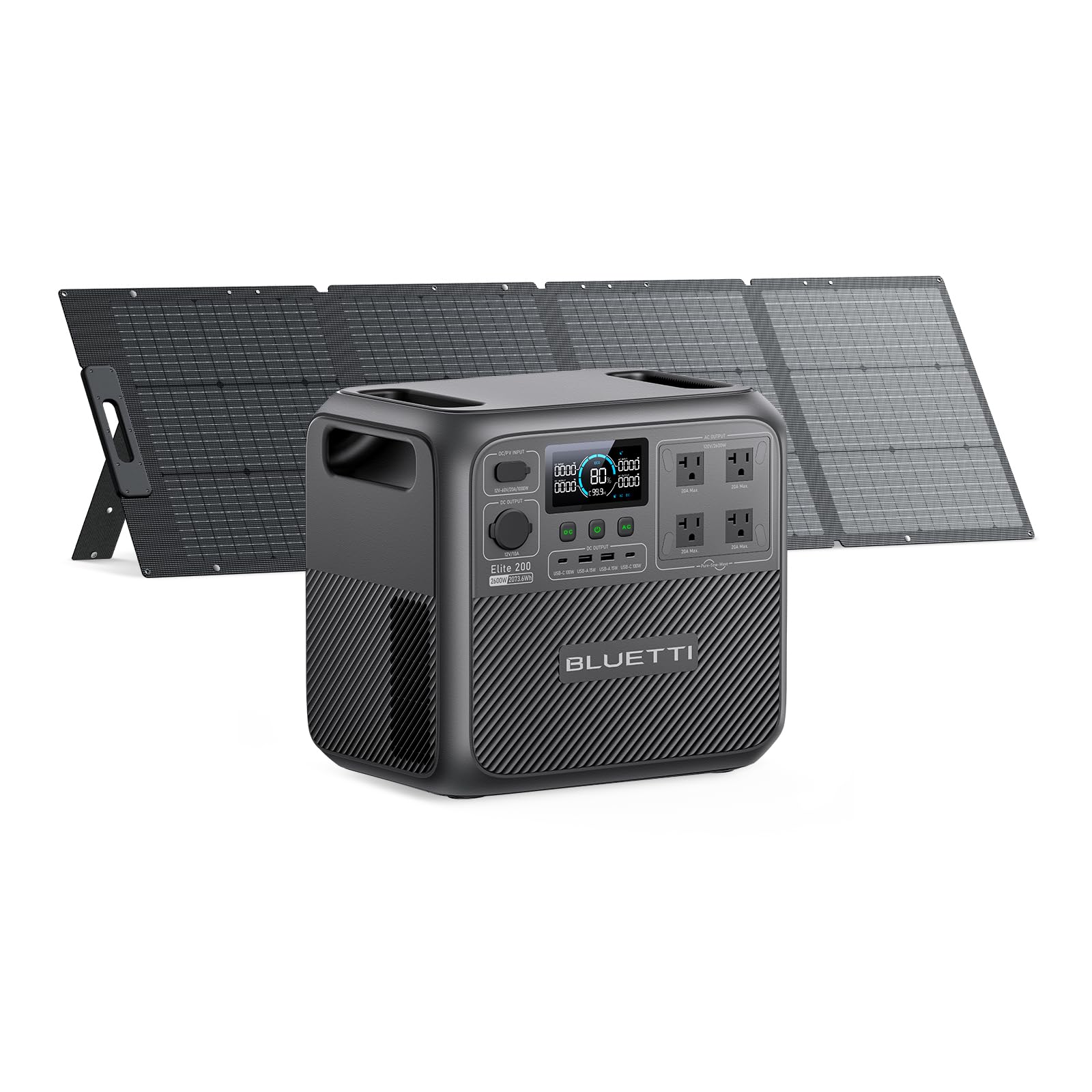 Amazon.com : BLUETTI Solar Generator Elite 200 V2 with 200W Solar