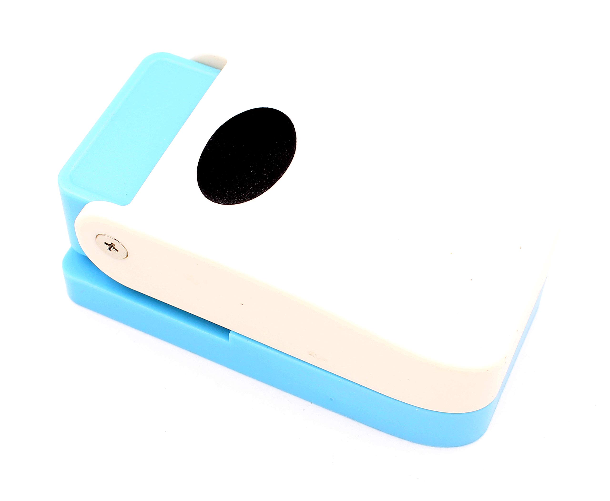 Kucaa Handmade Scrapbooking One Inch Size Craft Lever Punch Embossing Puncher Mini Fancy Punch (Oval)