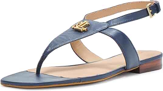 LAUREN RALPH LAUREN◆EVERLEY NAPPA レザー サンダル Amazon.com | Lauren Ralph Lauren Women's Everley Nappa