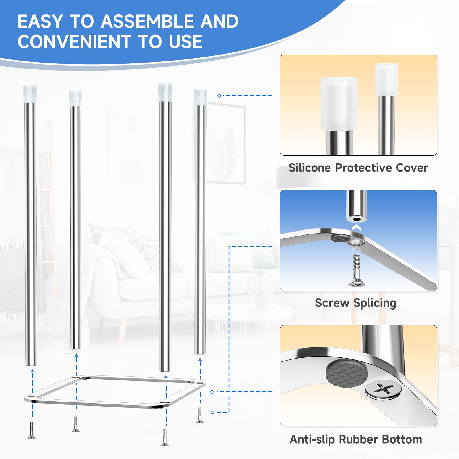 Baby Bottle Drying Rack, Stainless Steel Water Bottle Dryer Rack, Bottle Drainer Rack Cup Drying Rack - Image 4