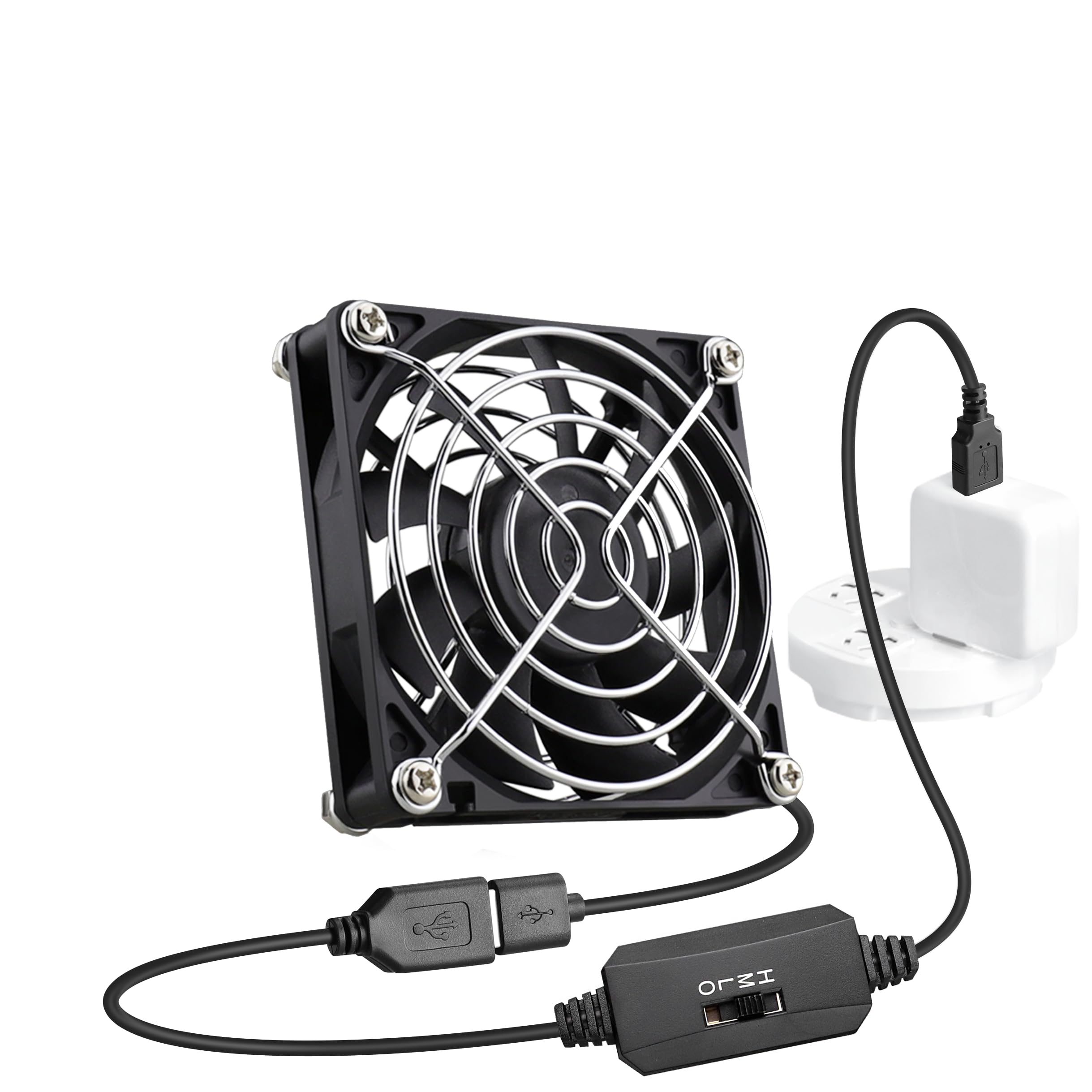 Amazon.co.jp: GDSTIME USBファン、8015 80mm x 15mm 5V DC USB 換気扇