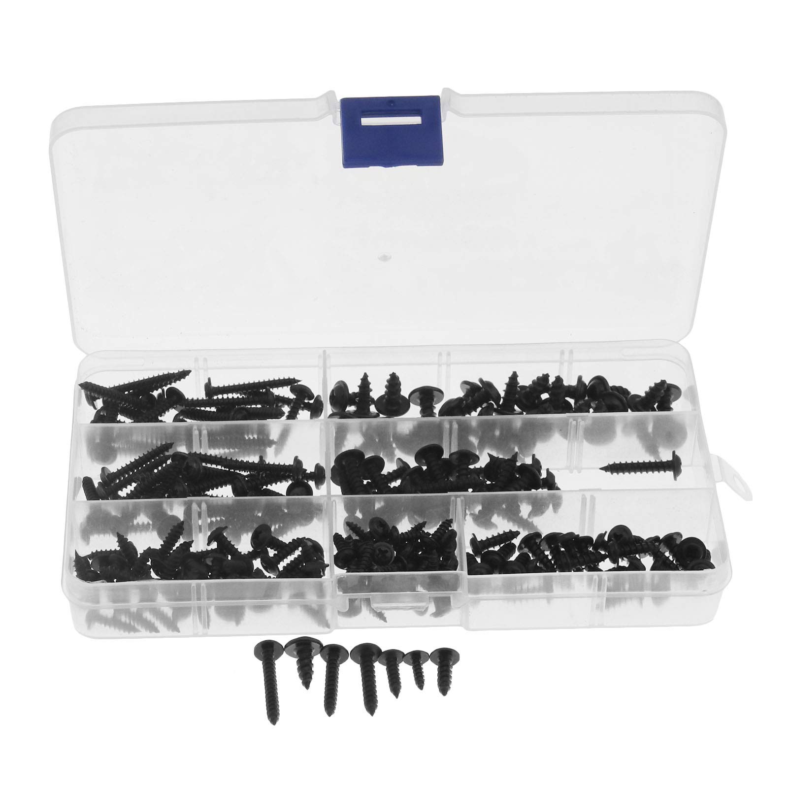 OTOTEC 210 pcs Assortiment de vis à tôle en Acier Inoxydable Vis Auto-taraudeuses Pozi Bride Tête bombée kit