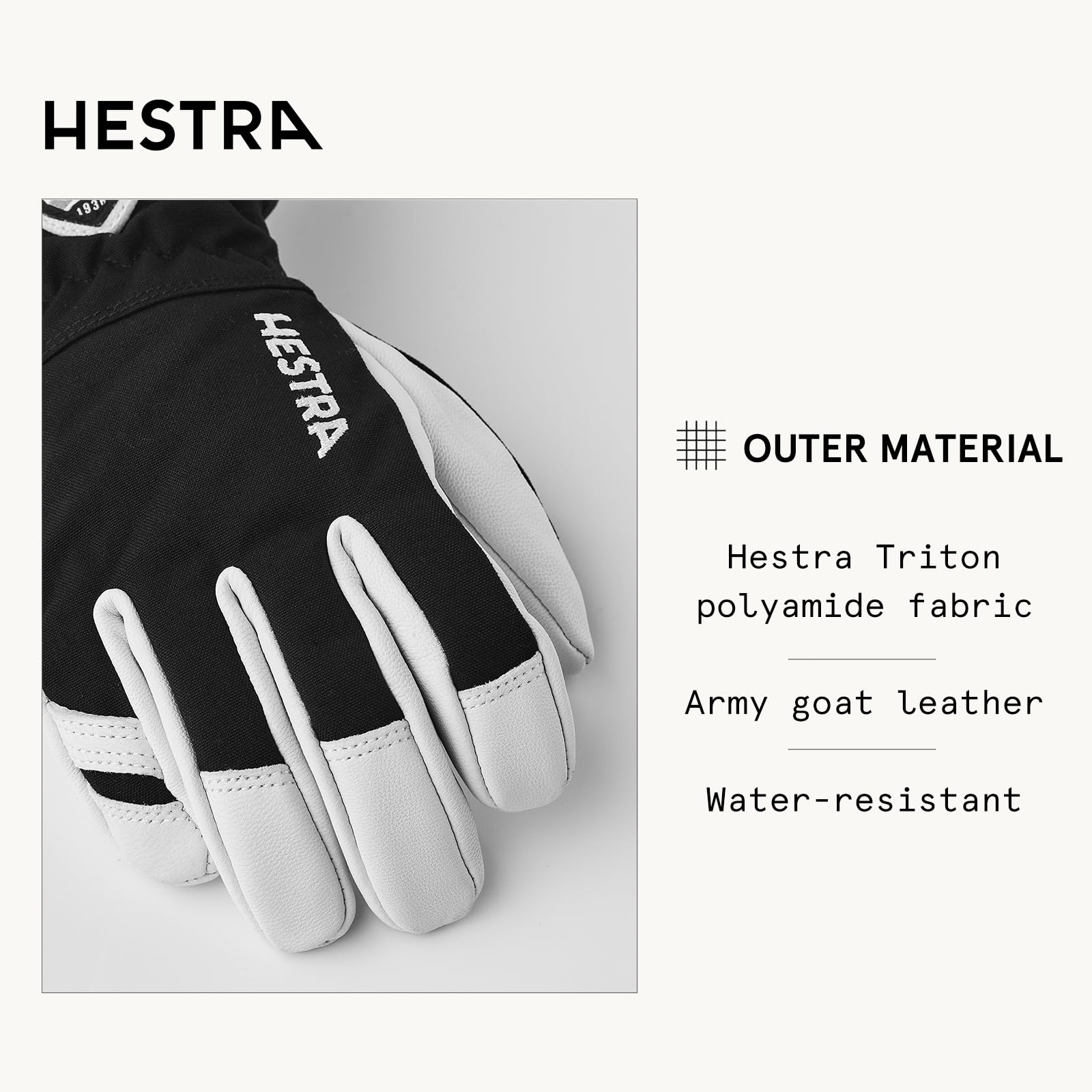 HESTRA Army Leather Heli Ski Jr schwarz - 4
