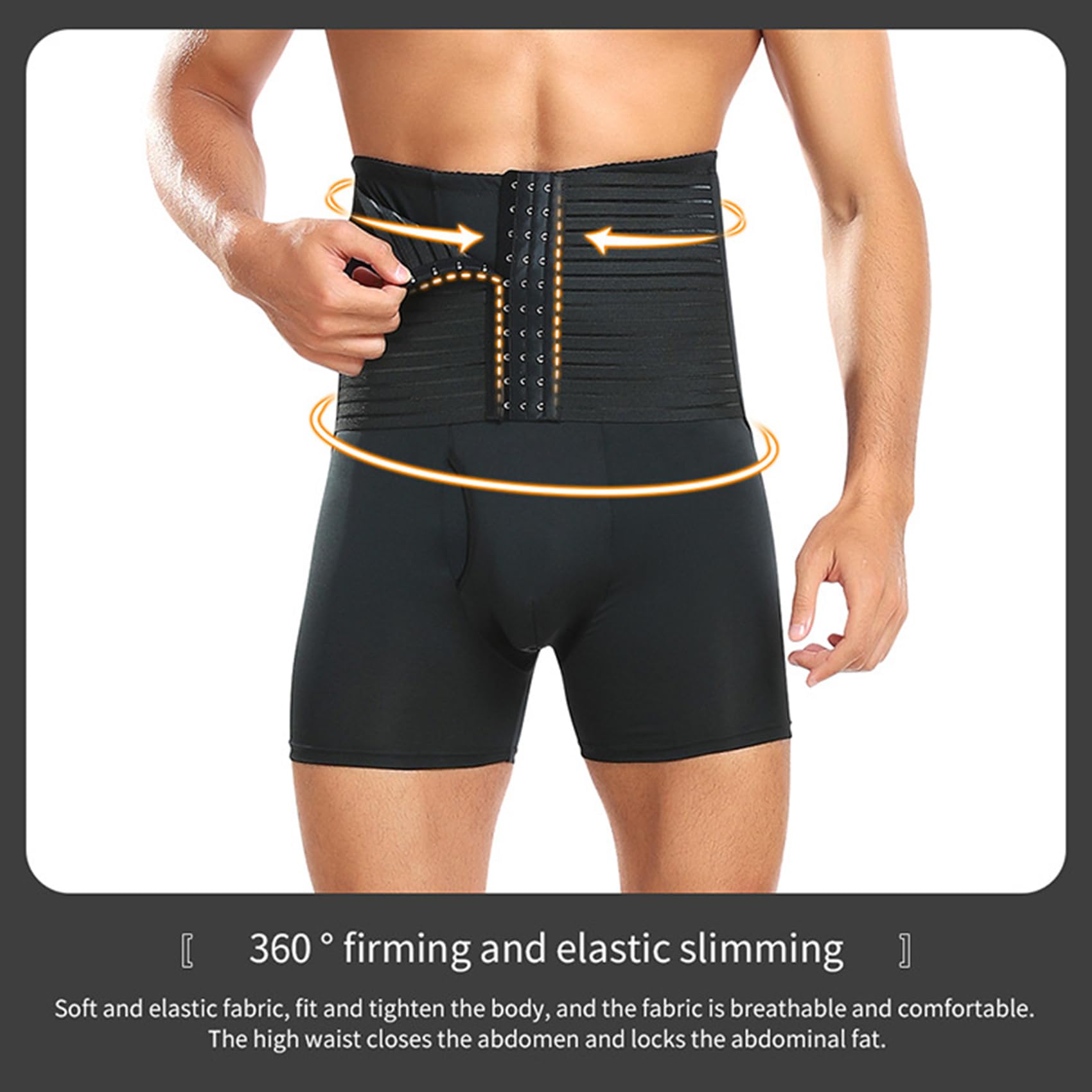 Herren Body Shaper Shorts 4XL-6XL, Bodysuit Schlankheits-Shapewear Hüftlifter-Hose Alles in einem Bauchkontrolle Bauchkontraktions-Shaper
