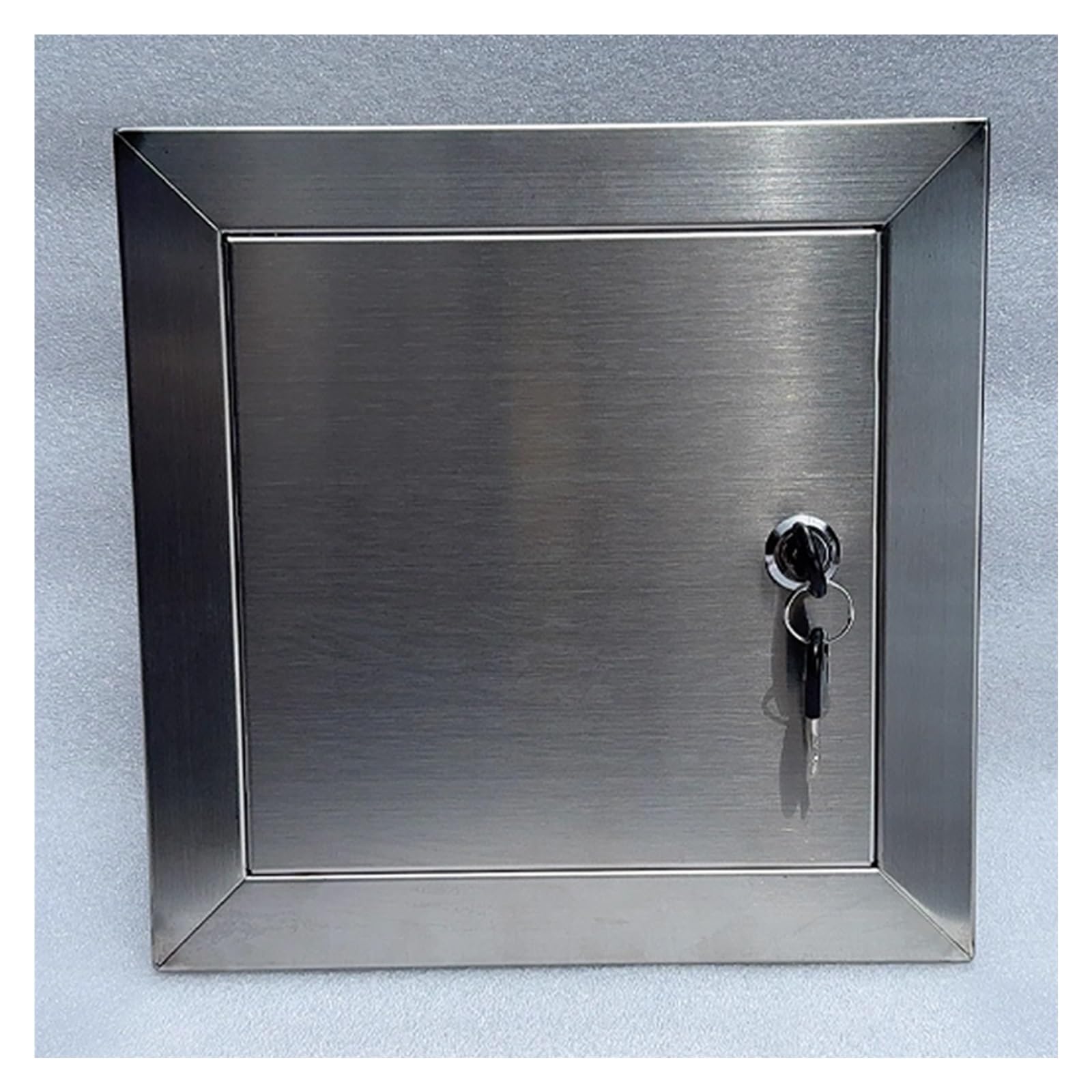 Konfigurowalny kwadratowy stalowy panel dostępowy - trwały właz inspekcyjny do sufitu, ściany i podłogi, rozmiary 10-80 cm, idealna osłona elektryczna (450 x 200 mm)