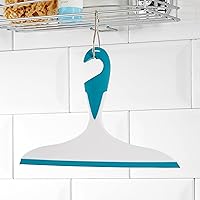 Vista 2 de WENKO 20177100 - Escobilla de baño Loano para baño y ducha, plástico, color azul claro