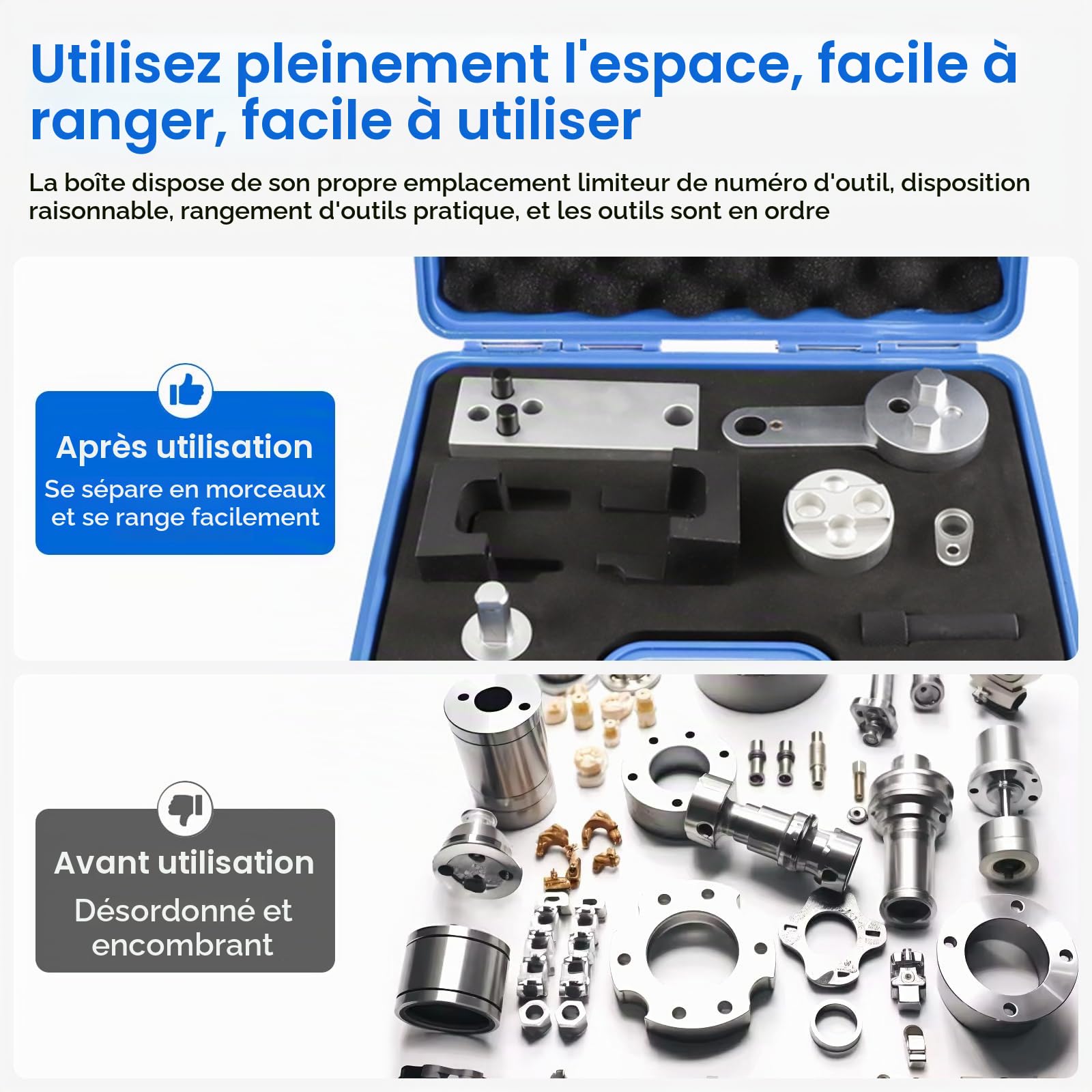 JAOGAUS Kit D'outils de Calage et D'alignement d'arbre à Cames