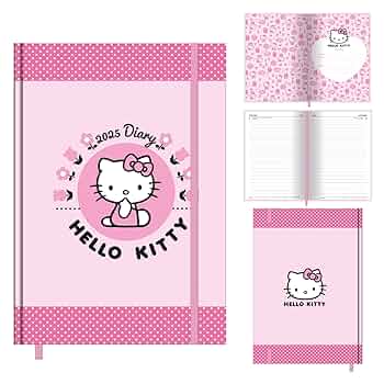 Amazon.com : HELLO KITTY 2025 A5 Diary – Charming DTP Design