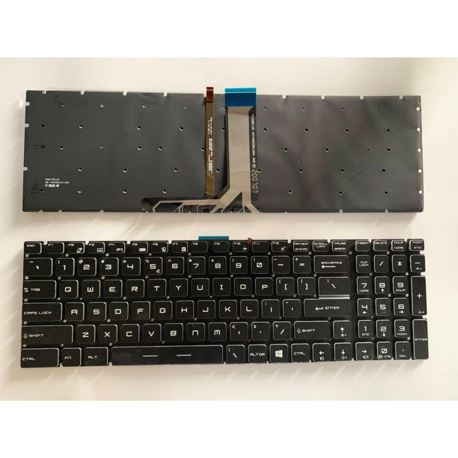 Clavier PC portable MSI MS-16J1 MS-16J2 US réglage panne rétroéclairage - 7