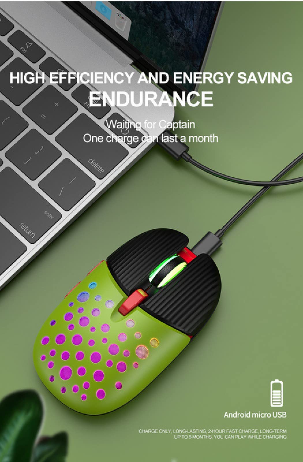 Amazon | カブトムシ無線マウス、充電式グローマウス、クリエイティブ