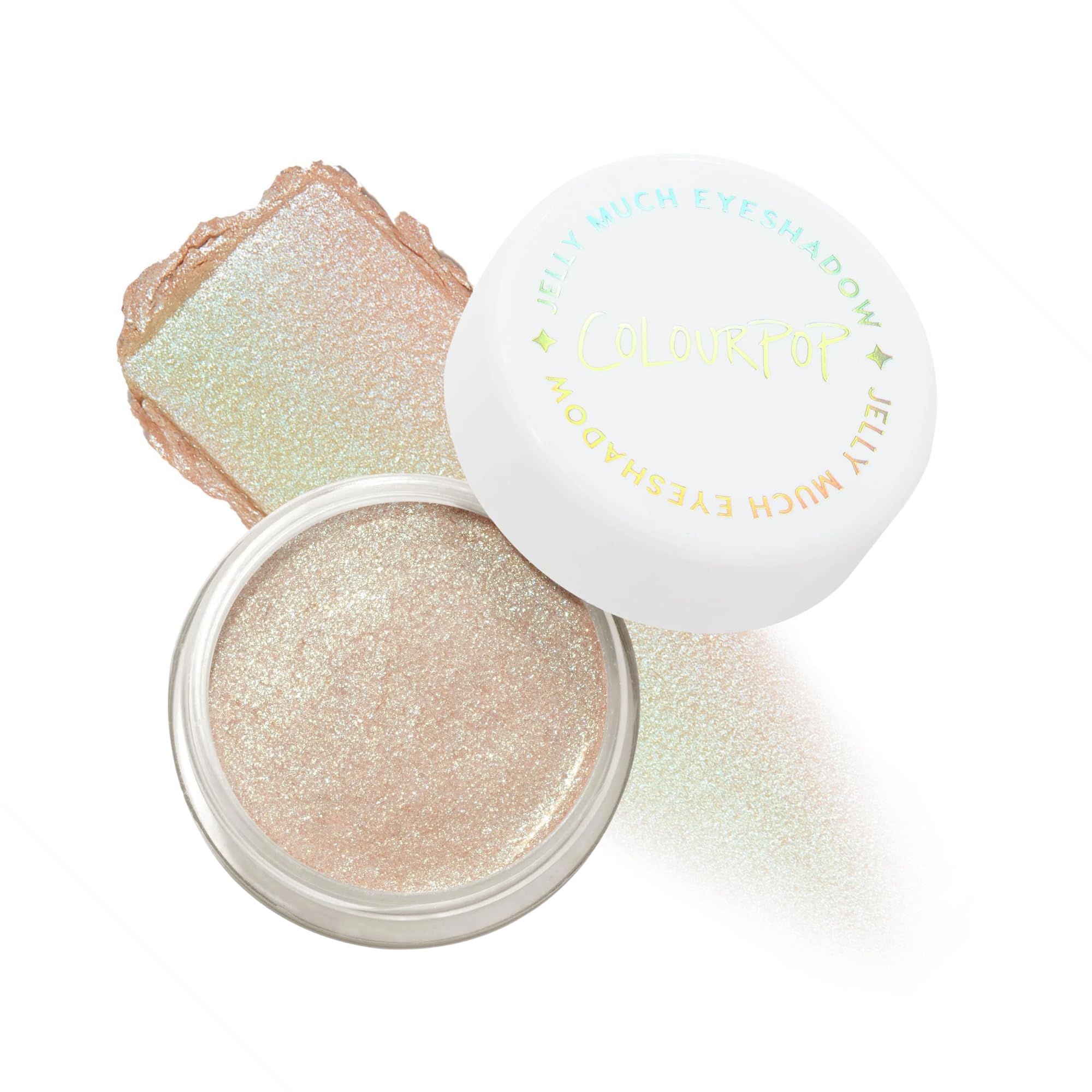 ColourPop Jelly Much Gel Eyeshadow - Glitter Eyeshadow with a Water-Based Gel Formula - Provides Intense Color Payoff with Minimized Creasing & Fading - Sage Bundle (0.23 oz)