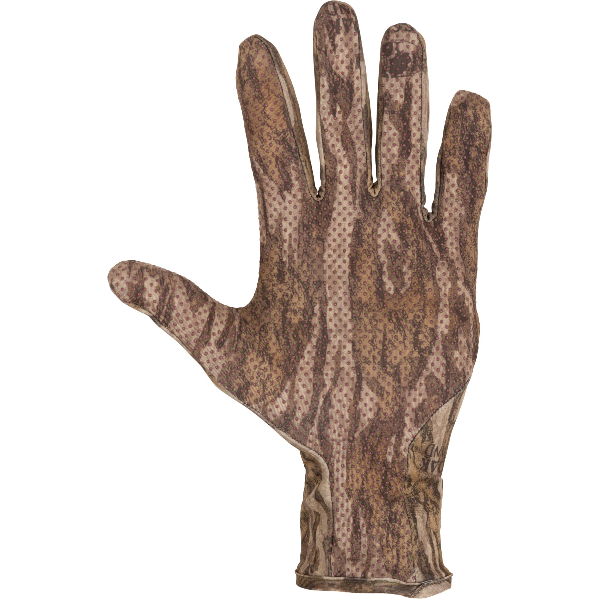 Drake Waterfowl Performance Turkey Stretch Knit Snug Fit Lightweight Flexible Hunting Gloves with Silicone Grip Texture Palm, Bottomland Large-X-Large